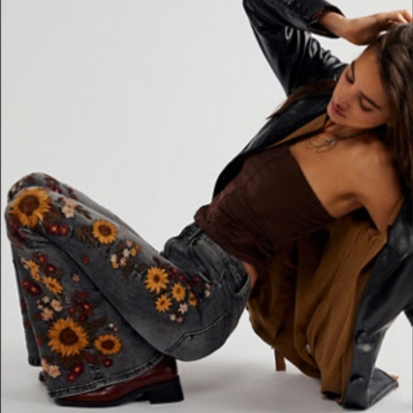 Free People Denim - RARE! Free People x Driftwood Farrah Flare Jeans